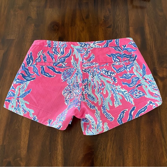 Lilly Pulitzer Capri Pink Samba Pink Blue Coral Short - Picture 5 of 8